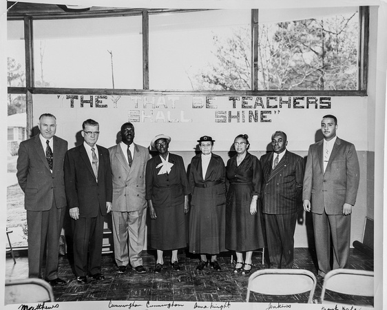 Educators at South Atlantic along with guests. Circa 1954- 1962